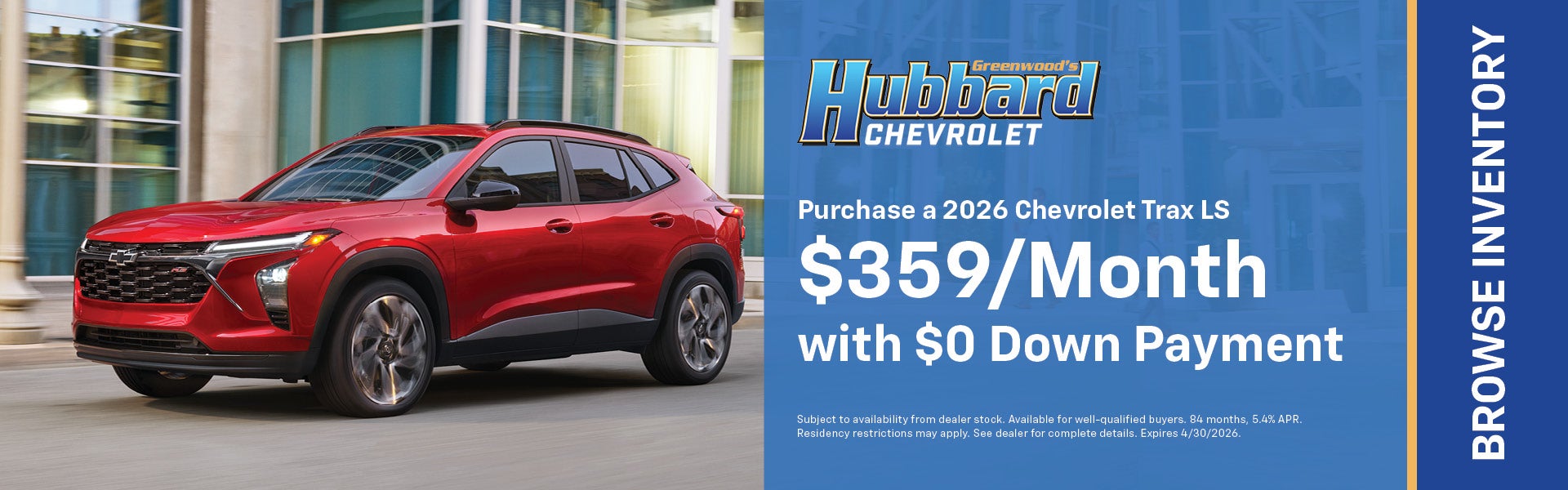 Chevy Trax LS Special Offer